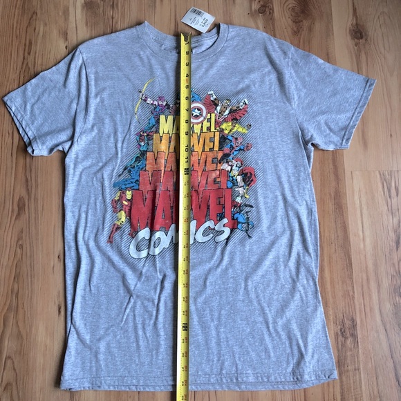 NEW Marvel Comics Tee Shirt Large Gray Men’s - Picture 7 of 16